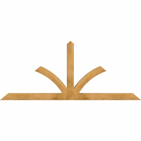 Ekena Millwork Richland Rough Sawn Timber Gable Bracket, Western Red Cedar, 84"W x 35"H x 4"D x 4"F, 10/12 Pitch GBW084X35X0404RIC00RWR